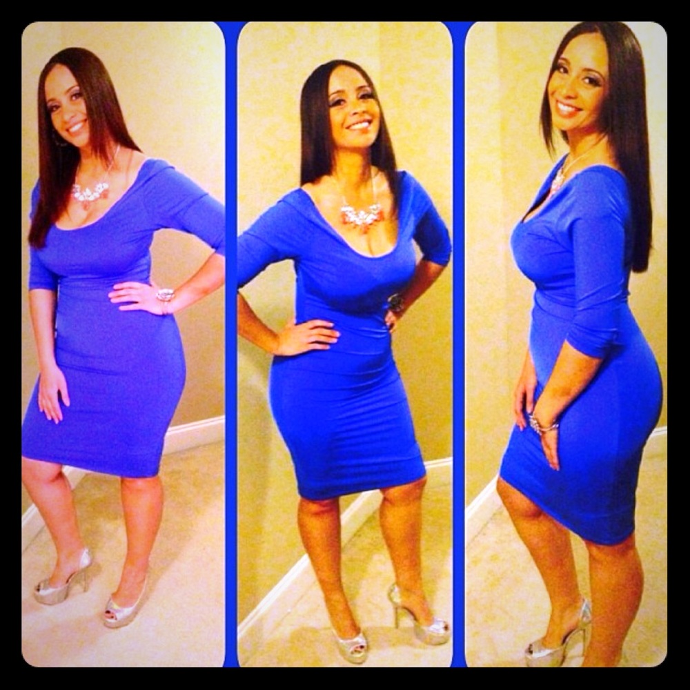 Royal blue dress